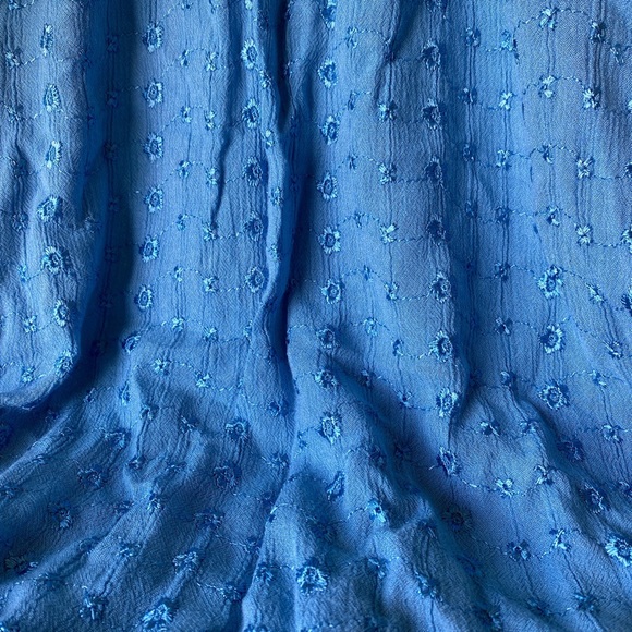 90s boho sequin blue sundress size small - Picture 3 of 3